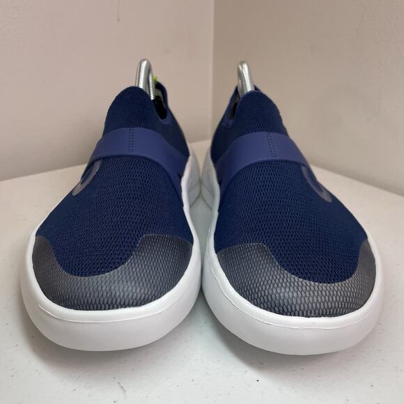 Oofos mens size 9.5 shoes OOmg Low Navy Blue Mesh Slip On Recovery 6152022-11 - Picture 4 of 9
